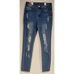 Galmint Womens Jeans Skirt BL Size 4 Distressed NWT